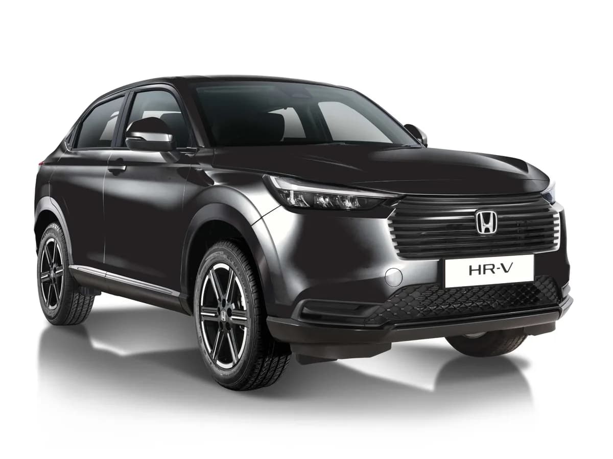 A black Honda HR-V, rentable from a local host in Karachi